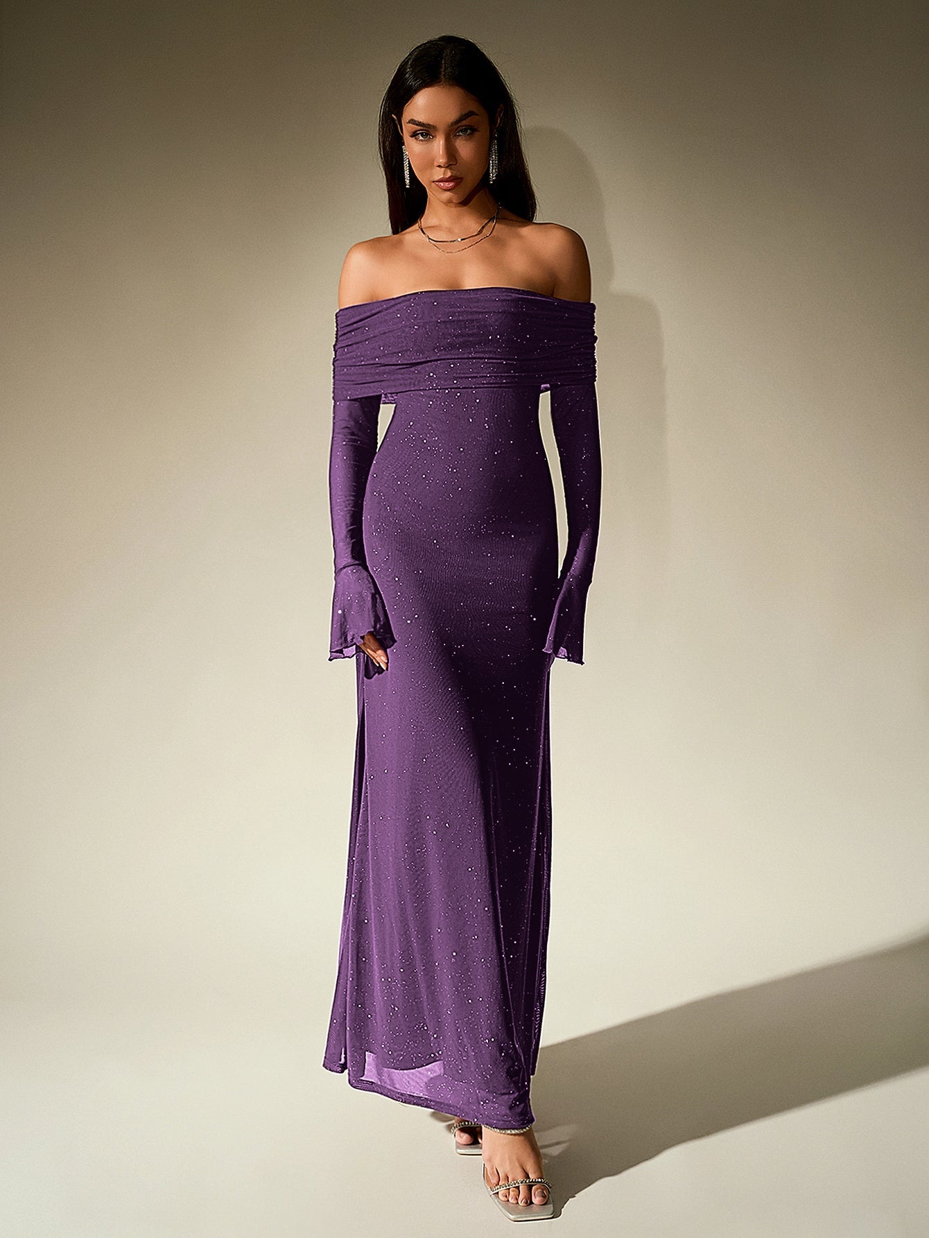 Glimmer Off-Shoulder Dress