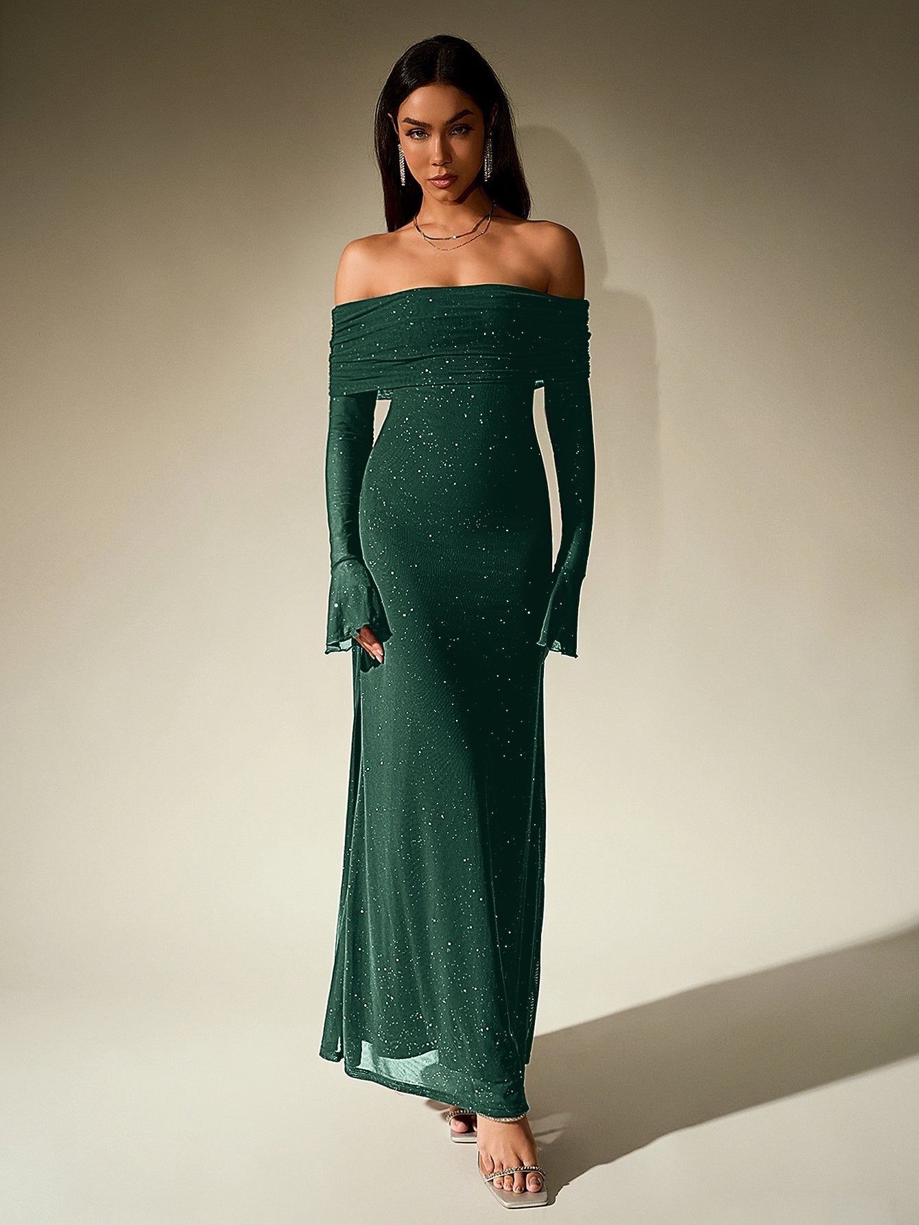 Glimmer Off-Shoulder Dress