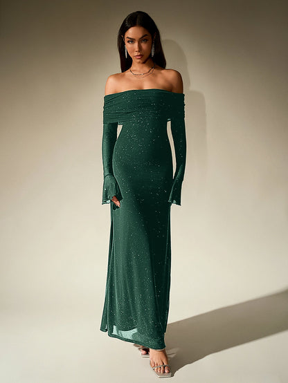 Glimmer Off-Shoulder Dress