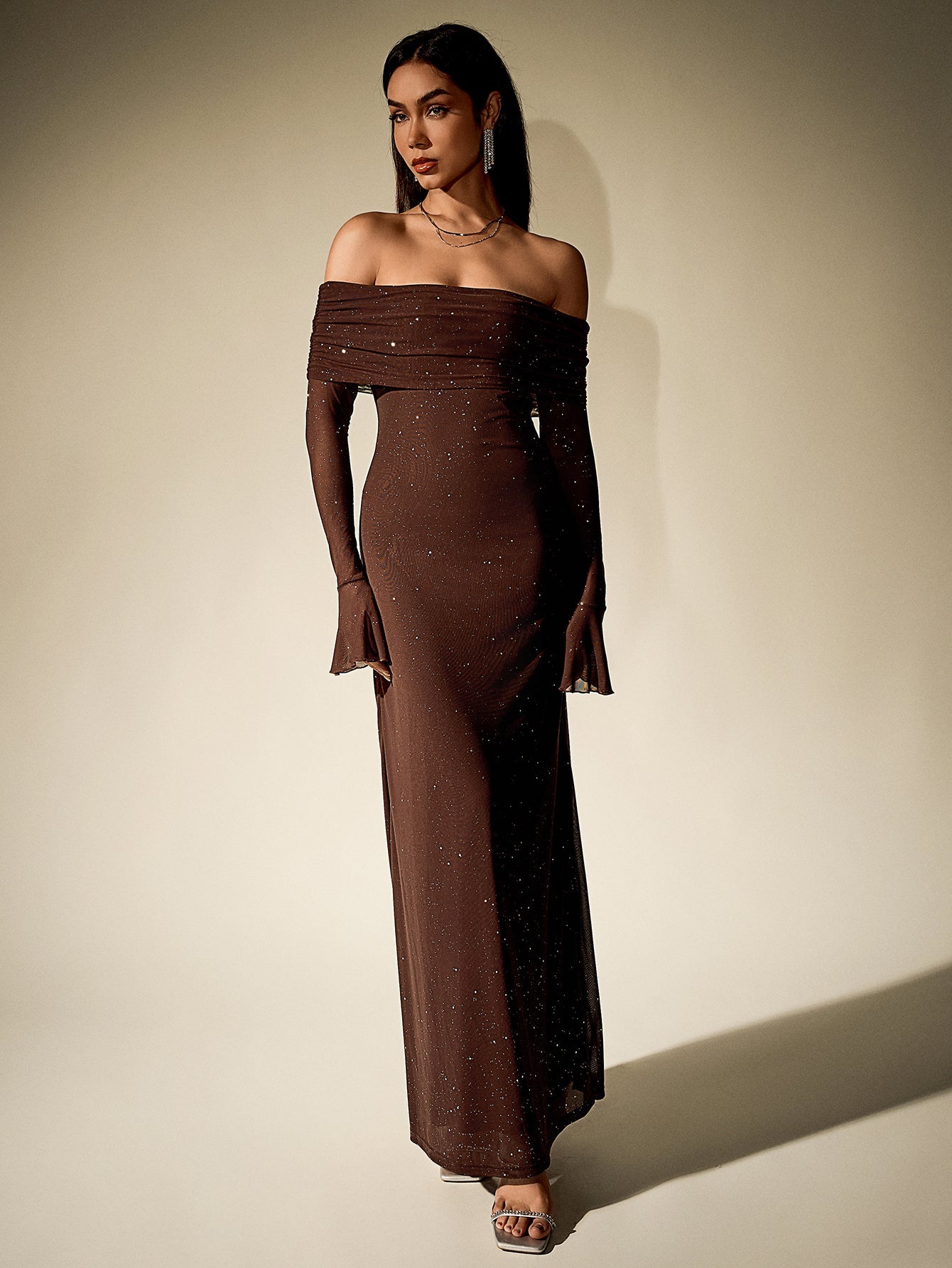 Glimmer Off-Shoulder Dress