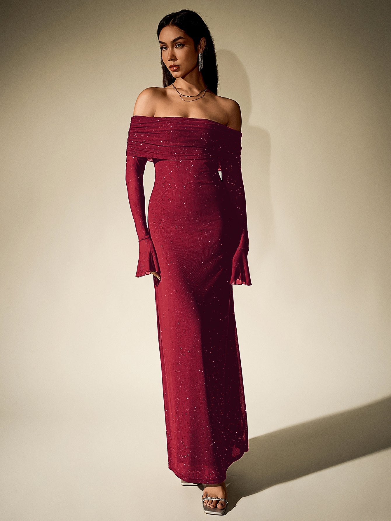 Glimmer Off-Shoulder Dress