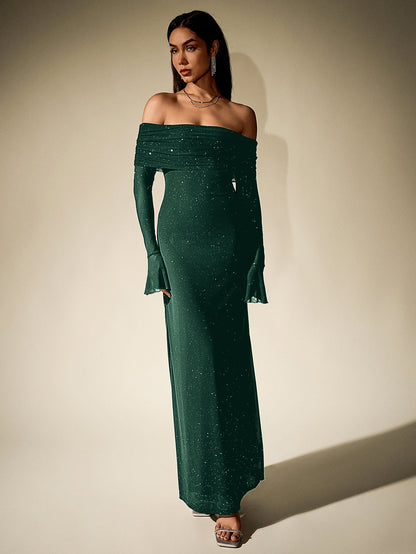 Glimmer Off-Shoulder Dress