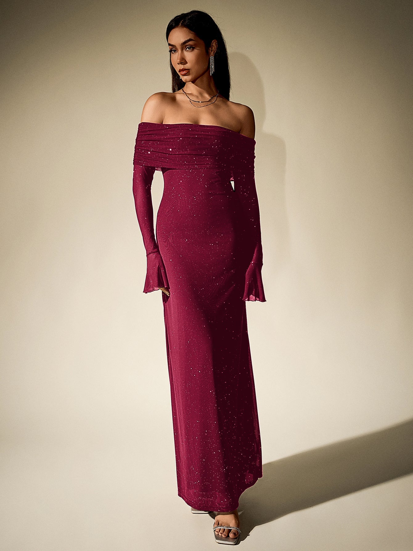 Glimmer Off-Shoulder Dress