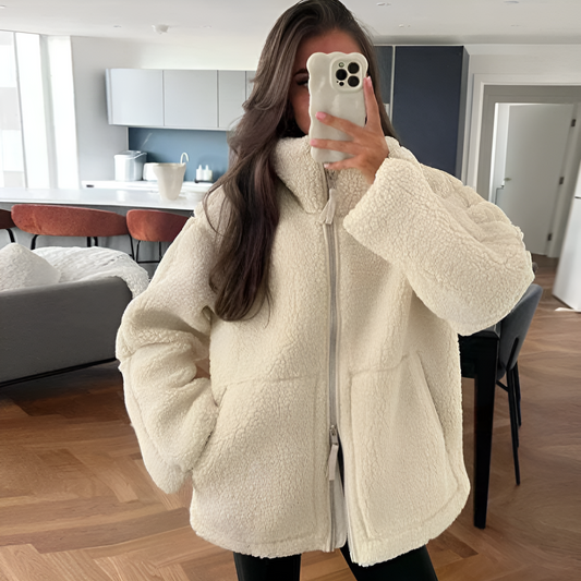 Olivia - Cozy Teddy Jacket