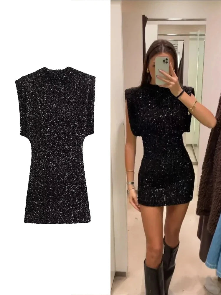 Glitter Mini Dress