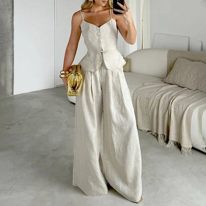 Knit Women's Cardigan 2 Pieces Set Women