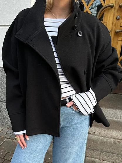 Jacky Wool Coat High Neck