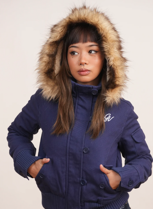 Jacket with Fur Collar