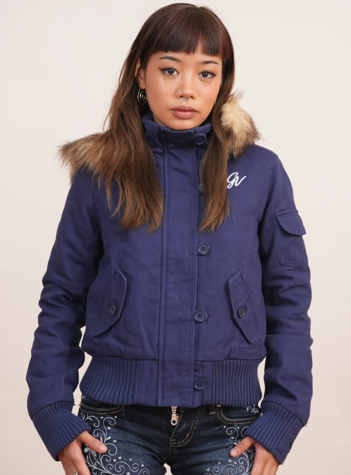 Jacket with Fur Collar