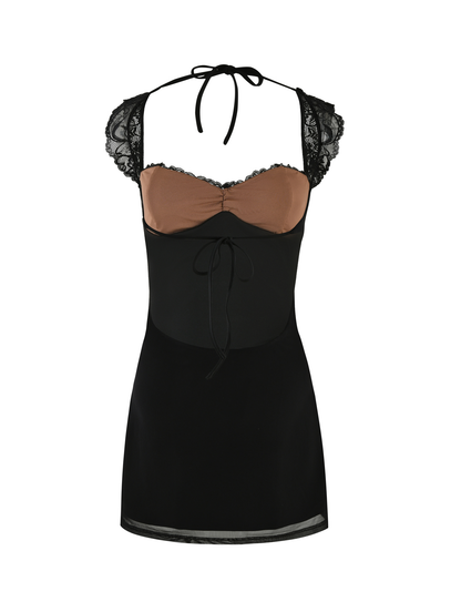 EVELYN MINI DRESS - BLACK