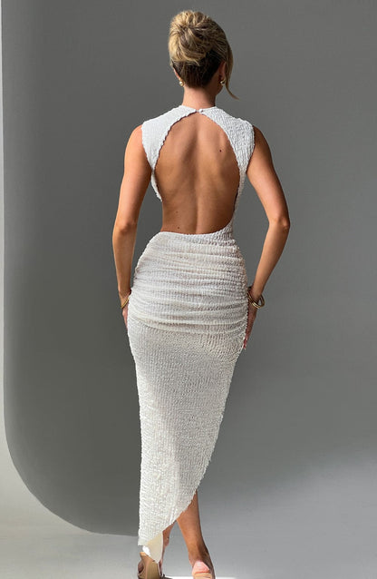 Elysia™ Midi Dress - Ivory