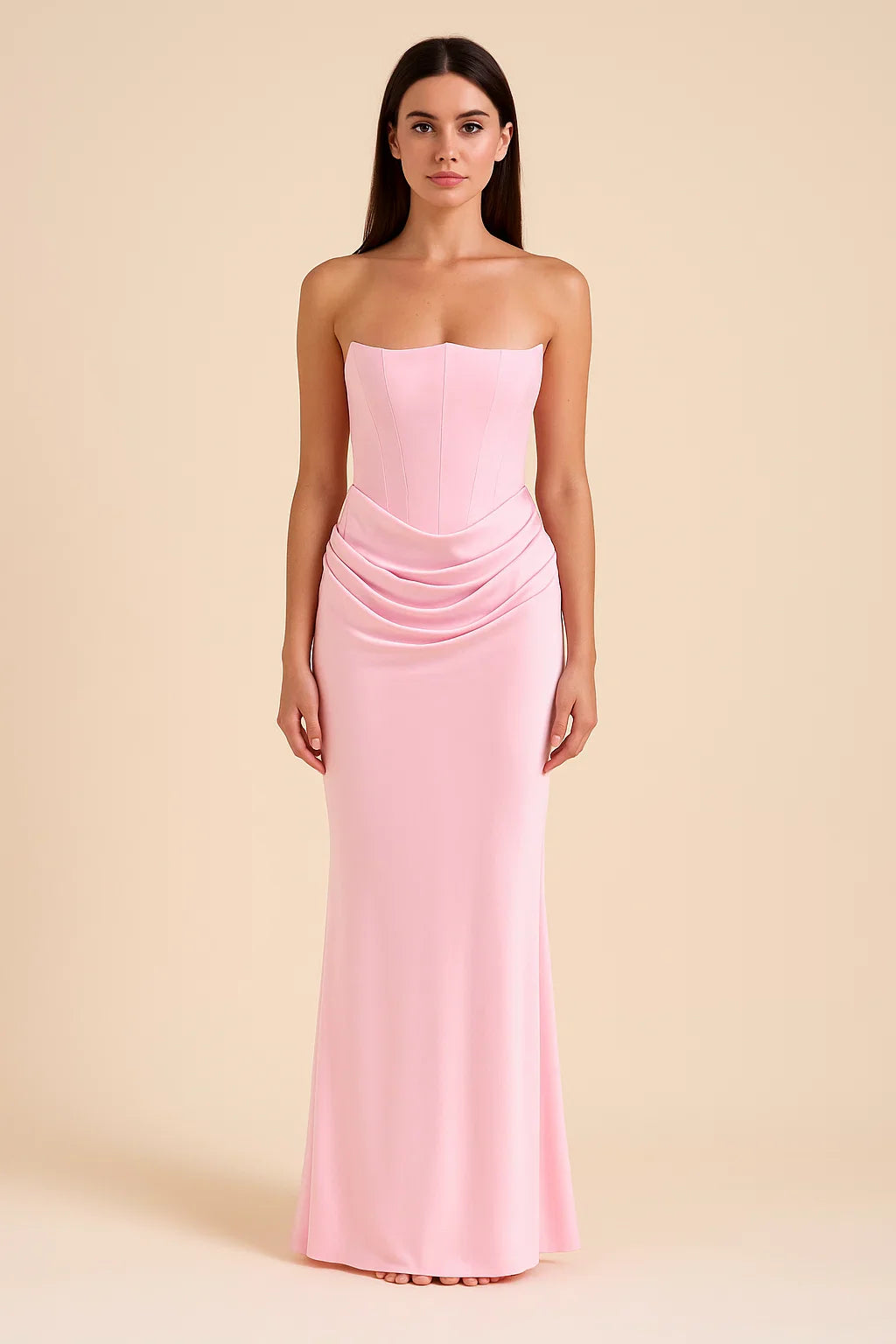 Isla | Strapless Korset Maxi Dress