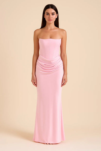 Isla | Strapless Korset Maxi Dress
