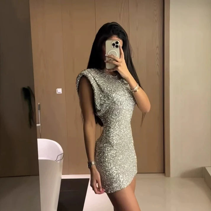 Glitter Mini Dress