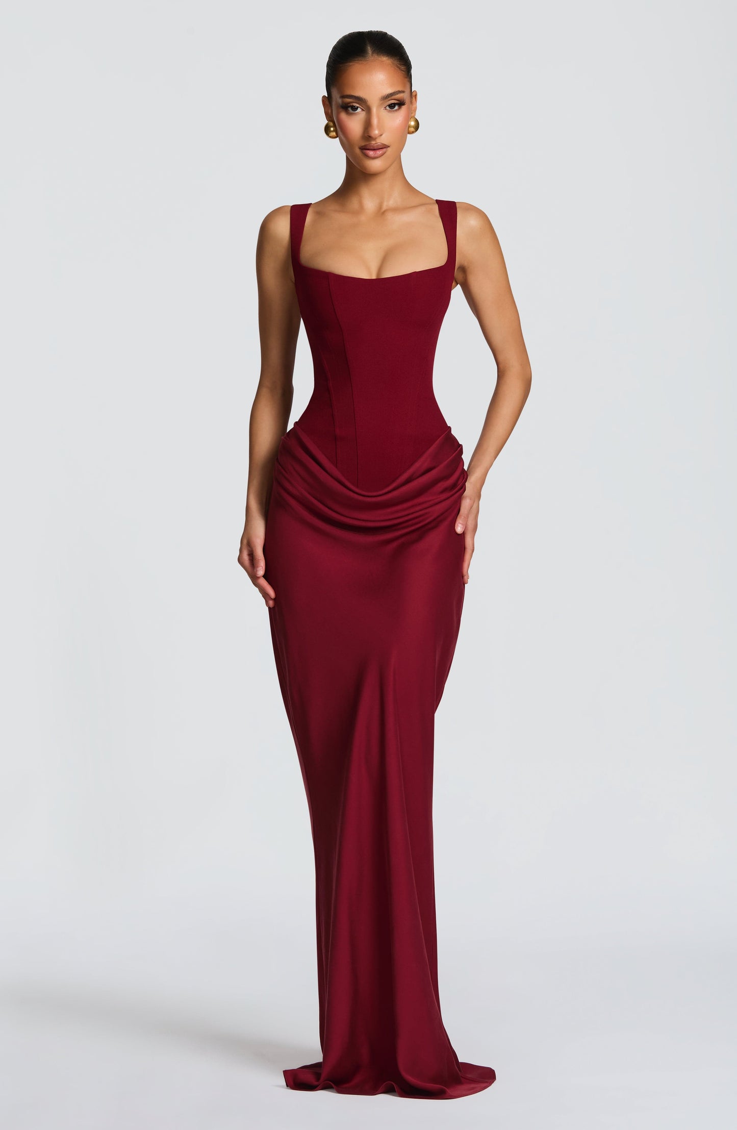 Ella Maxi Dress - Burgundy