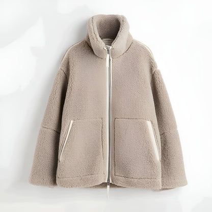 Olivia - Cozy Teddy Jacket