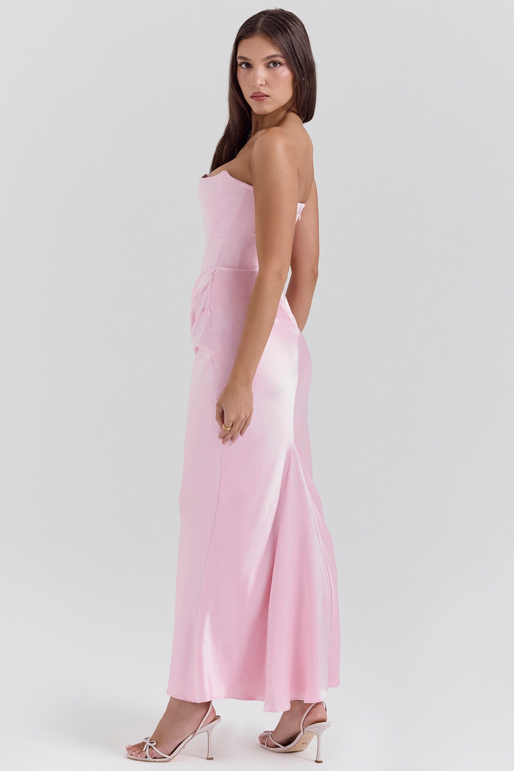 Isla | Strapless Korset Maxi Dress