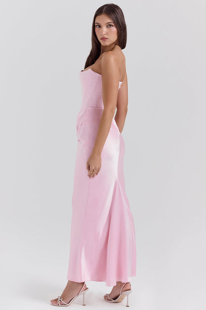Isla | Strapless Korset Maxi Dress