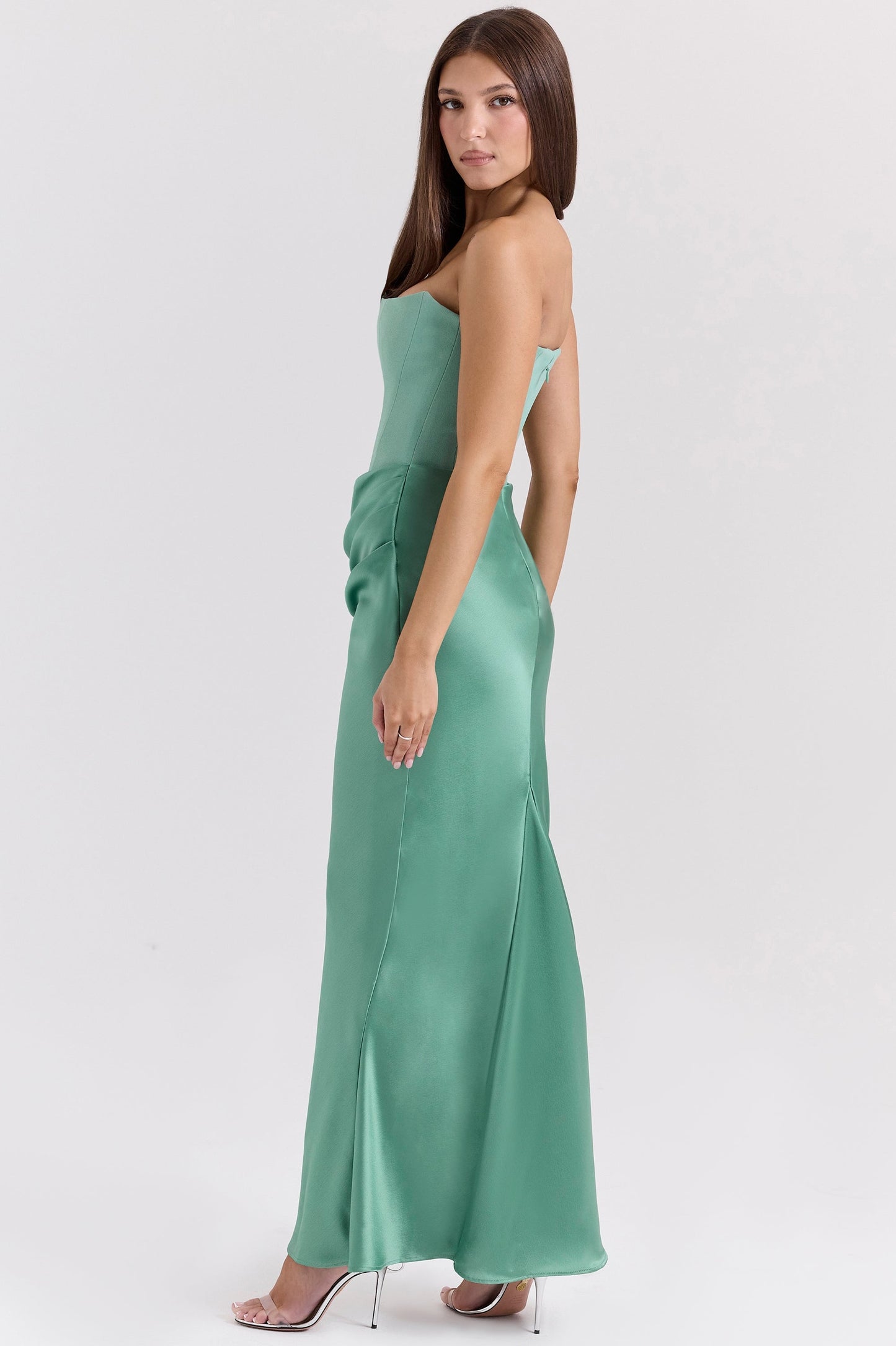 Isla | Strapless Korset Maxi Dress