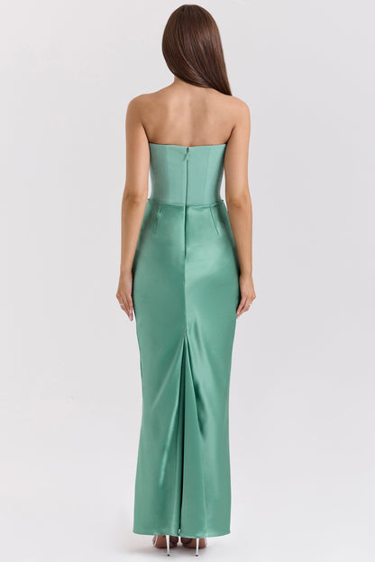 Isla | Strapless Korset Maxi Dress