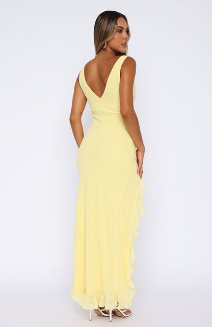 Line Evening Maxi Dress