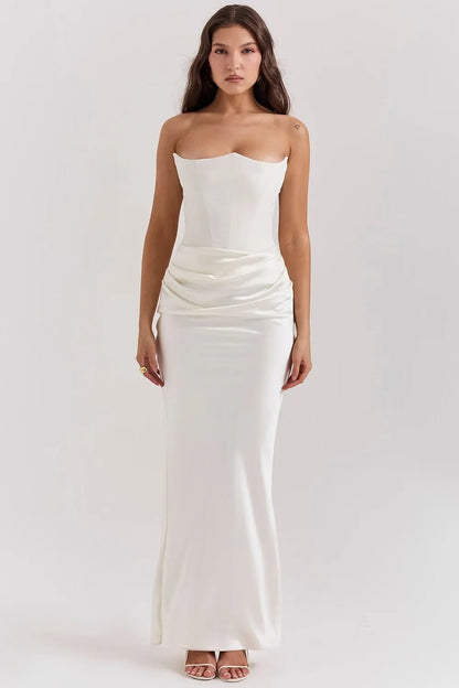Elara Sculpted Maxi Dress
