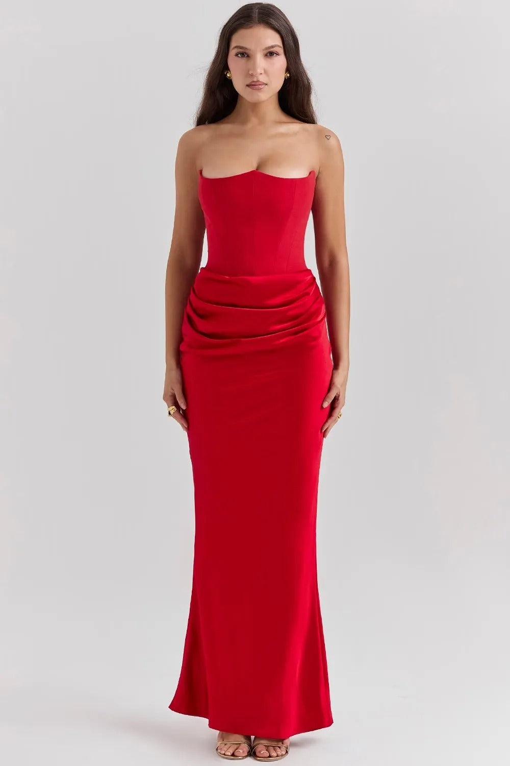 Elara Sculpted Maxi Dress