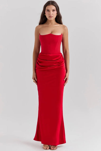 Elara Sculpted Maxi Dress