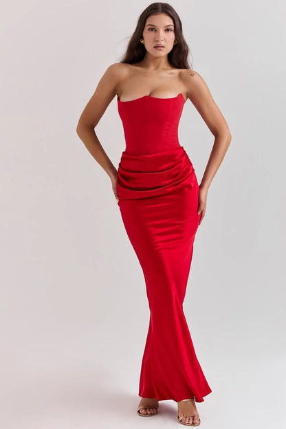 Elara Sculpted Maxi Dress