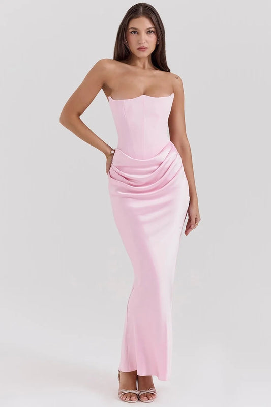 Elara Sculpted Maxi Dress