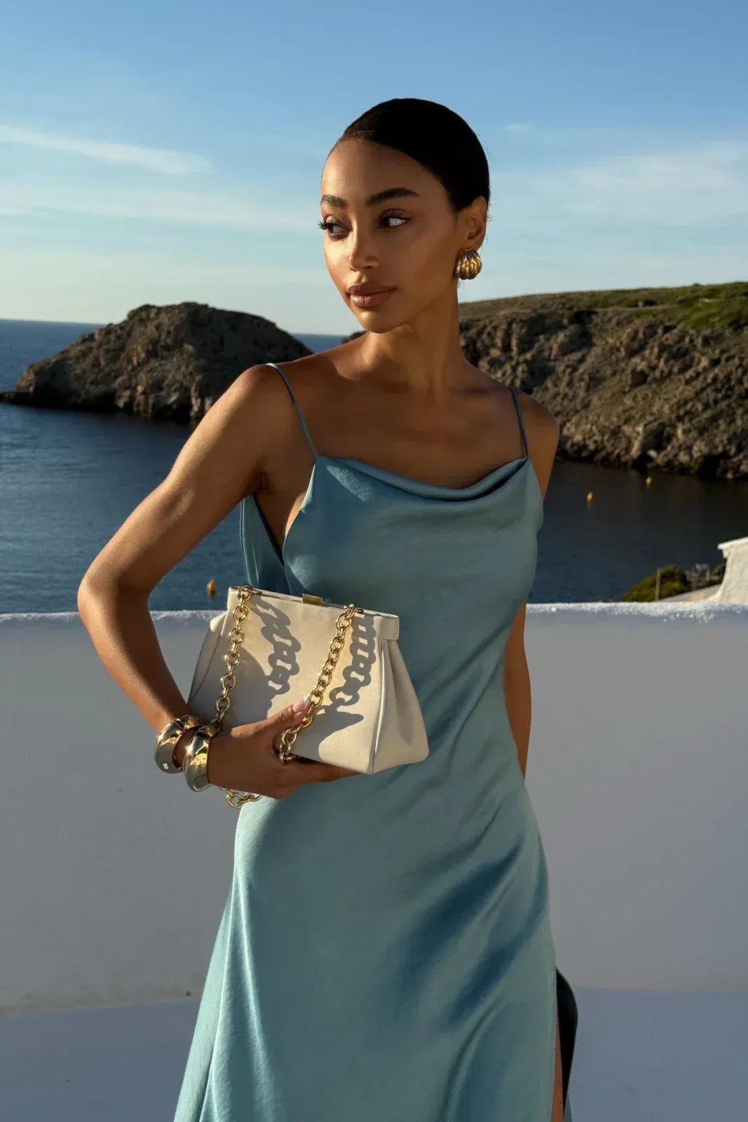 Vienna Satin Slip Dress