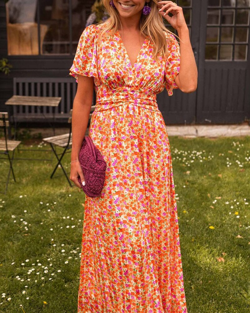 Julia- Long Floral Dress