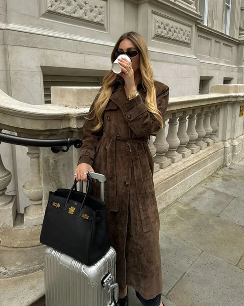 Elegant Suede Coat