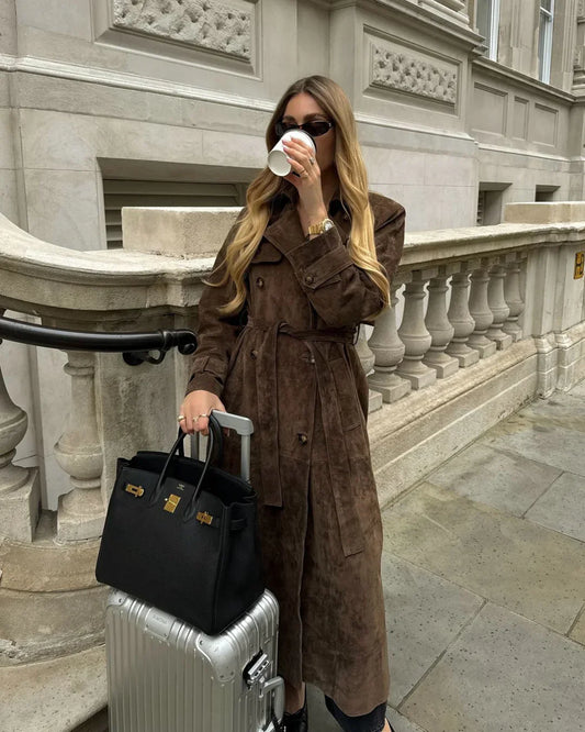Elegant Suede Coat