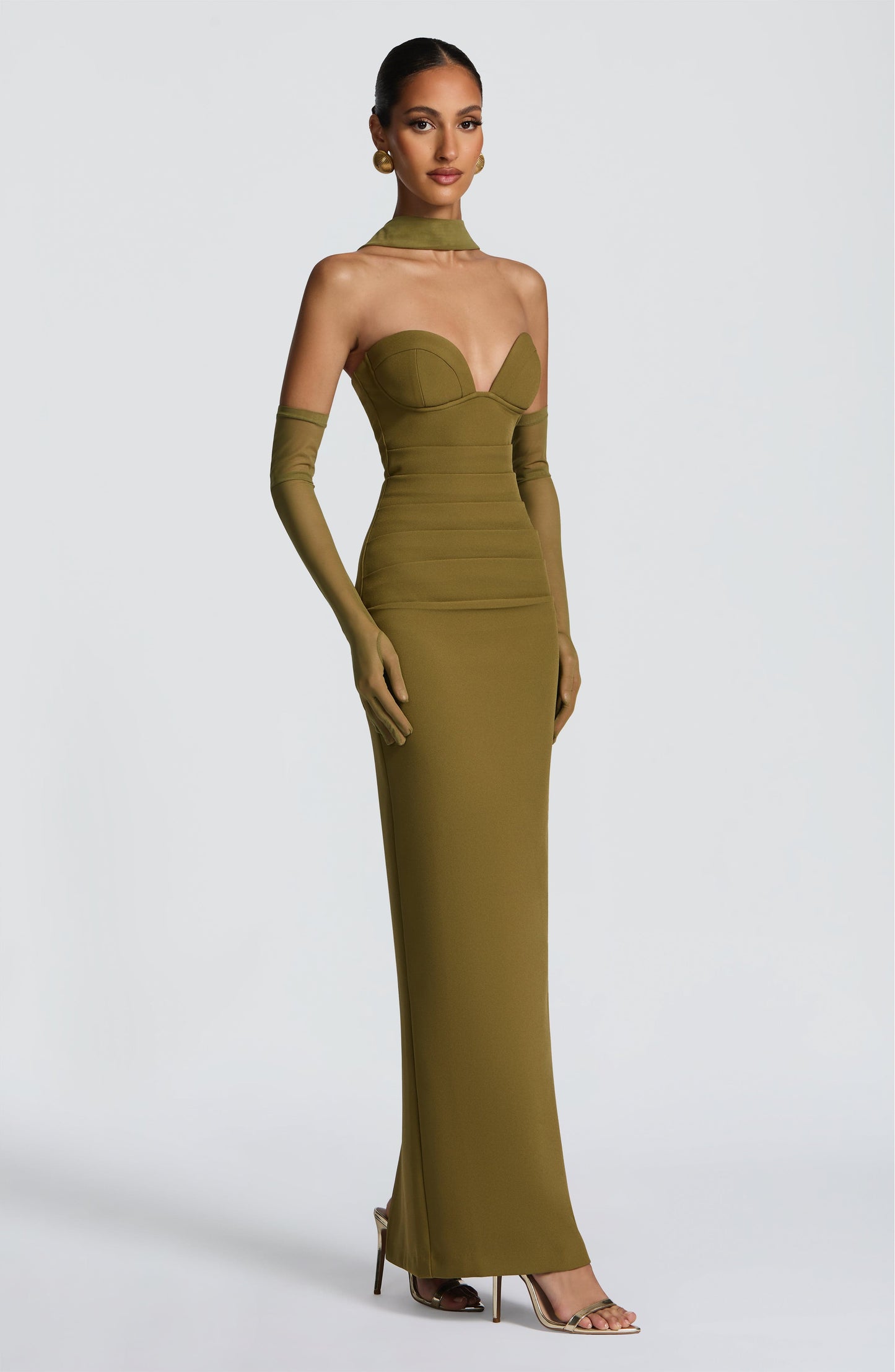 Emma Maxi Dress - Deep Olive