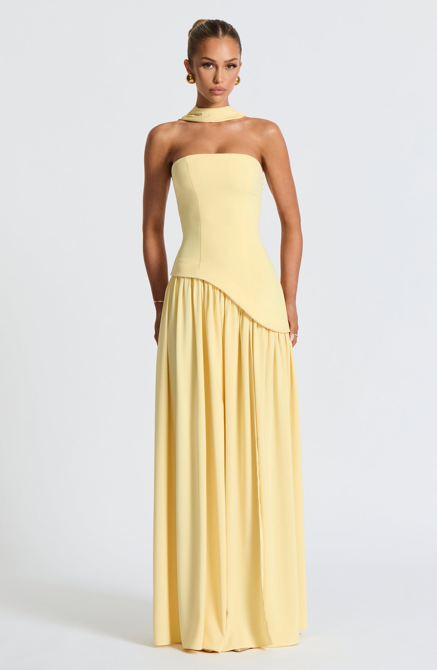 Olive Elegance Maxi Gown