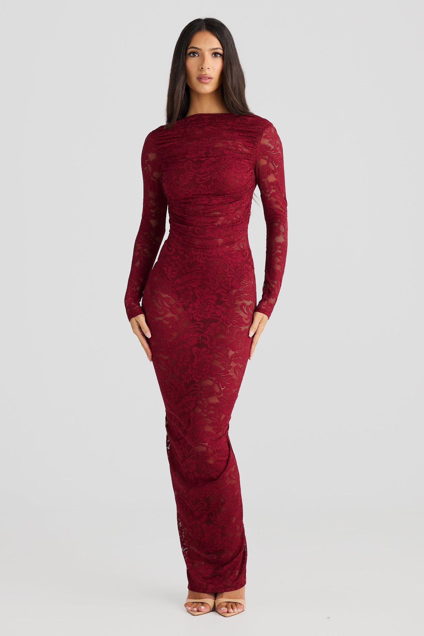 Bordeaux Bloom Dress