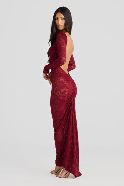 Bordeaux Bloom Dress