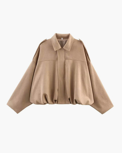 Alia Suede Bomber Jacket