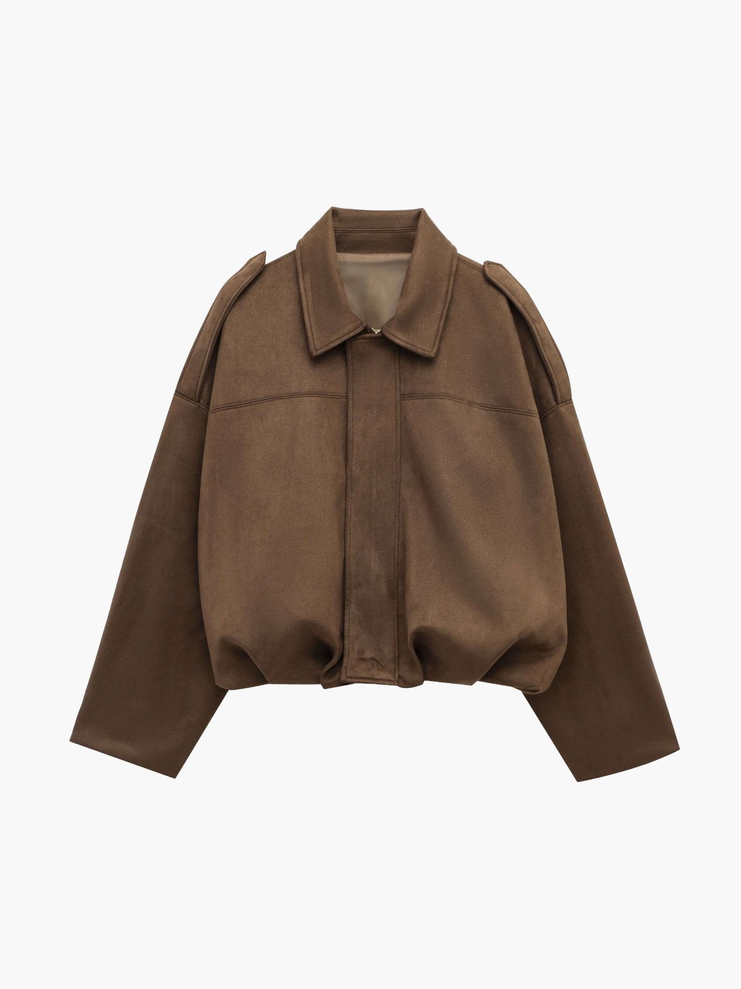 Alia Suede Bomber Jacket