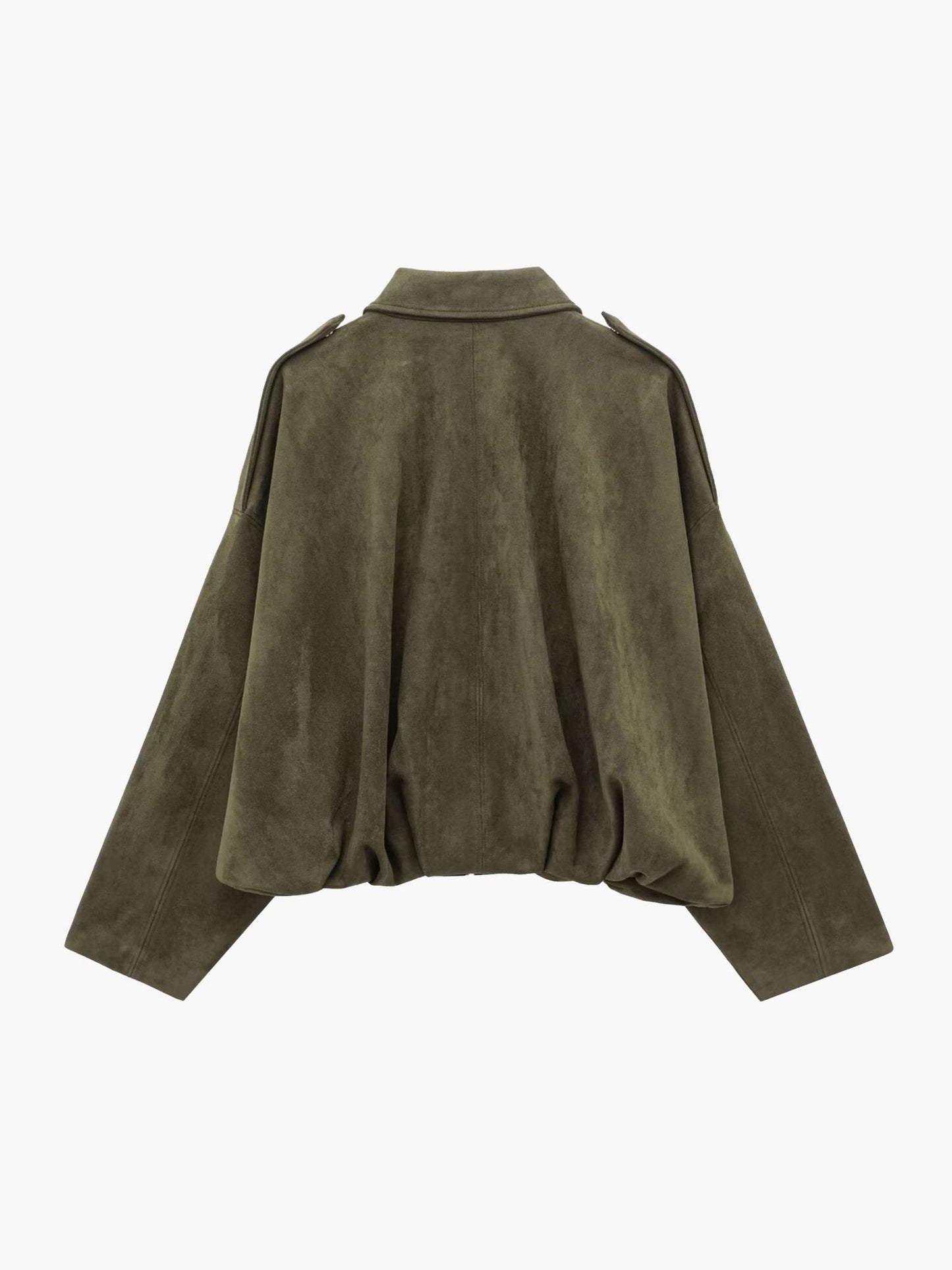 Alia Suede Bomber Jacket