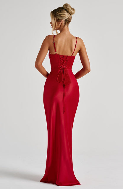 Lucy Maxi Dress - Red
