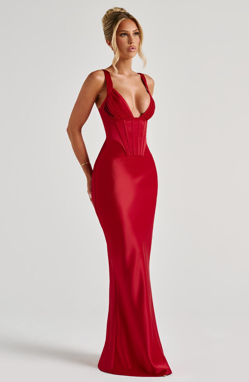 Lucy Maxi Dress - Red